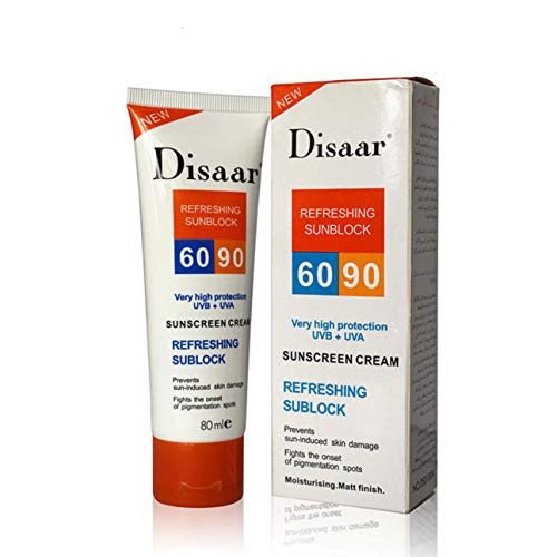 DISAAR Refreshning Sunblock Very High Protection UVB  plus UVA 60-90 Sunscreen 80ml