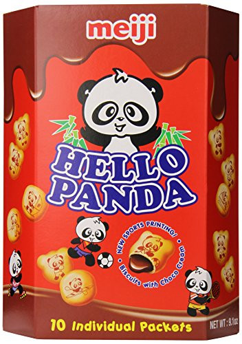 Meiji Hello Panda Chocolate Biscuit  9.1 Ounce