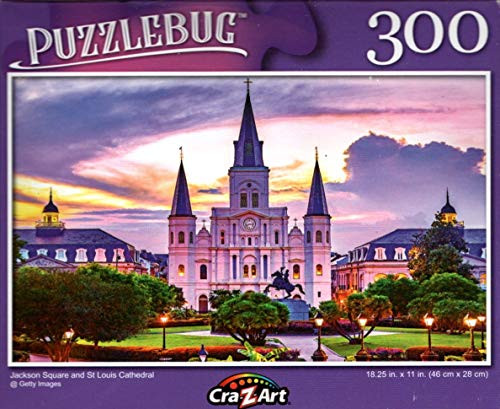 Jackson Square and St Louis Cathedral - 300 Pieces Jigsaw Puzzle