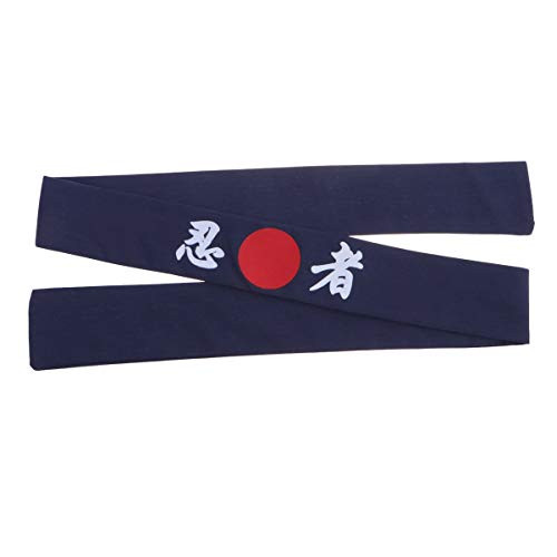 Minkissy Sunrise Kitchen Headband  Sunrise Kitchen Supply Tie Sushi Chef Headband Japanese Symbol Ninja Print