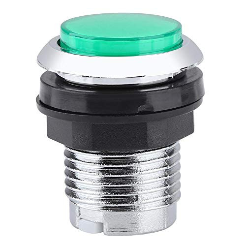 Ciglow Arcade Push Buttons  Acrylic Crystal Case 32mm Electroplating Button for Arcade Fighting Game with Strong Abrasion Resistance