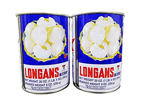 Pigeon Brand Longans in Syrup 20oz  2 Pack