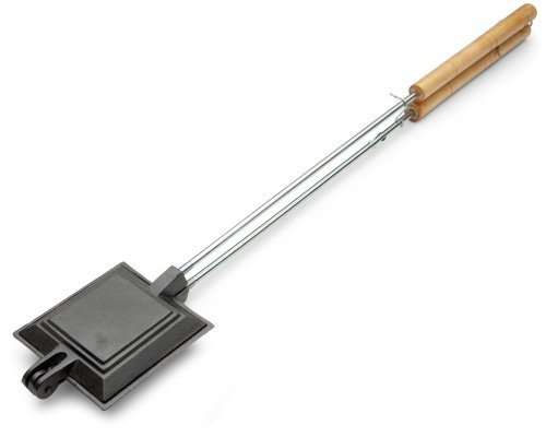 Old Mountain Pre Seasoned 10124 Single Pie Iron, 28 1/2 Inch Long