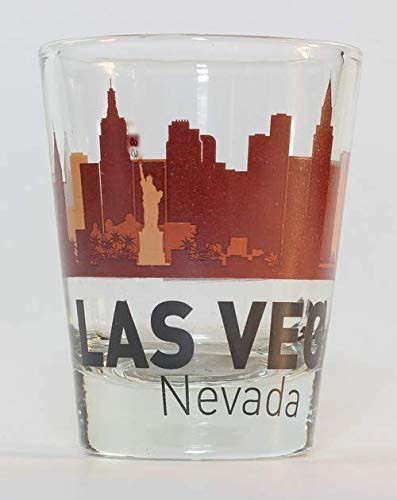 Las Vegas Nevada Sunset Skyline Shot Glass