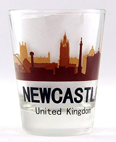 Newcastle United Kingdom Sunset Skyline Shot Glass