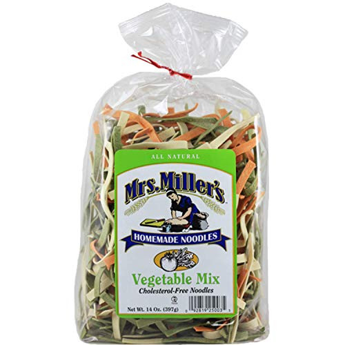 Mrs. Miller s Homemade Noodles Vegetable Mix All Natural and Cholesterol Free 14 OZ Pack of 1 Mrs. Miller s Homemade Noodles Vegetable Mix All Natural and Cholesterol Free 14 OZ Pack of 1