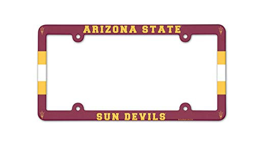 WinCraft NCAA Arizona State University Sun Devils ASU 6 inchx12 inch Plastic License Frame WinCraft NCAA Arizona State University Sun Devils ASU 6 inchx12 inch Plastic License Frame