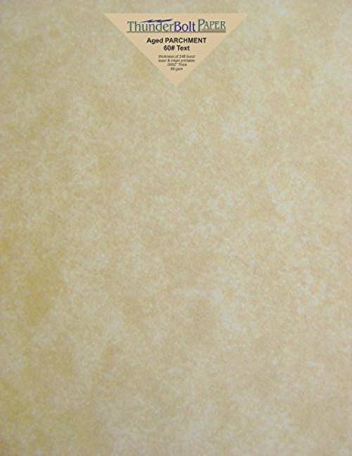 300 Old Age Parchment 60# Text (=24# Bond) Paper Sheets - 8.5 X 11 Inches Standard Letter|Flyer Size - 60 Pound is Not Card Weight - Vintage Colored Old Parchment Semblance