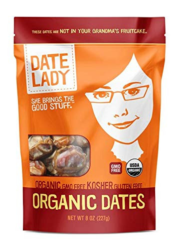 Date Lady Organic Barhi Dates   Vegan  Paleo  Gluten-free  and  Kosher  1 Bag