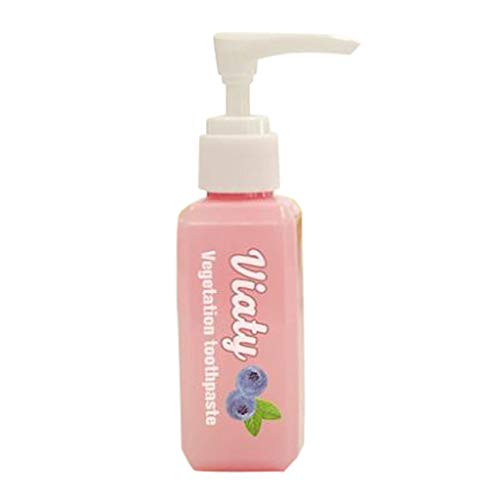 YUBINK Viaty Toothpaste Removes Whitening Toothpaste to Fight Gum Bleeding  Natural Blueberry Flavor  Fresh Breath  Pink