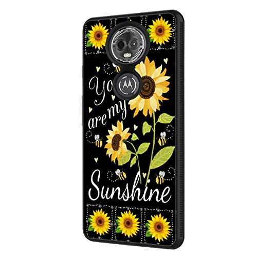 Moto E5 Plus Case  Moto E5 Supra Case BOSLIVE You are My Sunshine Sunflower Background Design TPU Slim Anti-Scratch Protective Cover Case for Motorola Moto E5 Plus 2018