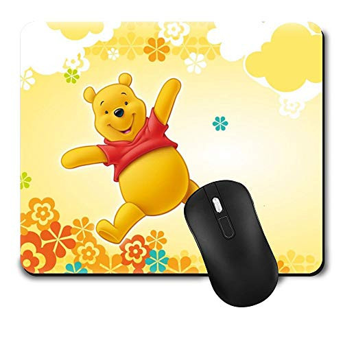 Gaming Mouse Pad Disney Winnie The Pooh Funny Cute Non-Slip Rubber Mousepad for Office Kid Gift  9.5 Inch x 8 Inch Mat