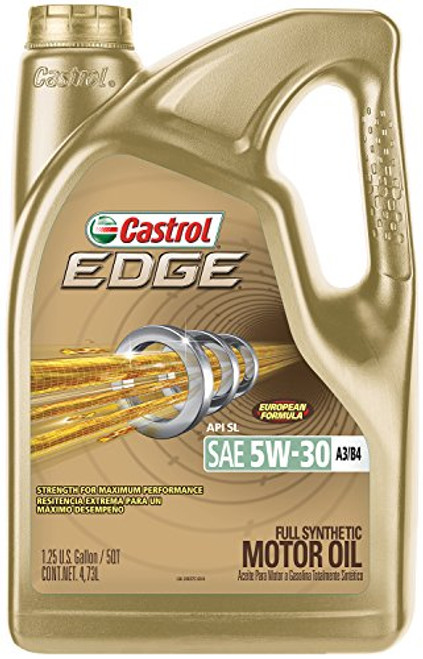 Castrol 03037 EDGE 5W-30 A3/B4 Advanced Full Synthetic Motor Oil, 5 quart Castrol 03037 EDGE 5W-30 A3/B4 Advanced Full Synthetic Motor Oil, 5 quart