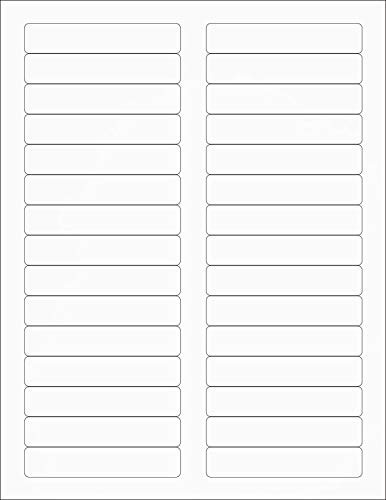 TYH Supplies File Folder Labels White Matte 2 3 x 3-7 16 Inch  750 Labels  Laser  and  Inkjet  Strong Adhesive  Compatible with Avery 8366 Template