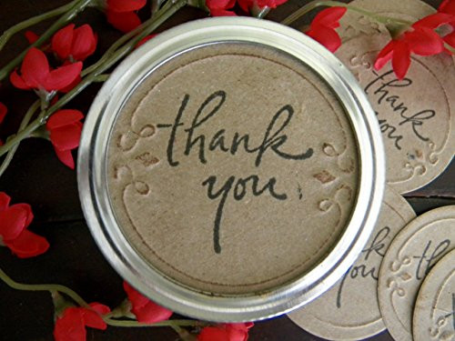 Mason Jar Labels  All Occasion Gift Tags  Thank You Jar Stickers  Mason Jar Lid Inserts  Gifts in a Jar Tags  Canning Jar Labels