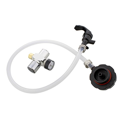 Mini Keg Dispenser Kit - CO2 Regulator for Draft Beer Keg w/ 2 Ft Hose and Spout for Beverage Dispenser Keg Tapping Kit