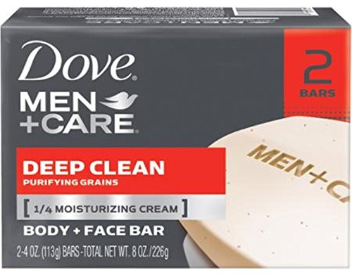 Dove Men plusCare Body and Face Bar Deep Clean 4.25 oz bars 2 ea 2 Pack Dove Men plusCare Body and Face Bar Deep Clean 4.25 oz bars 2 ea 2 Pack