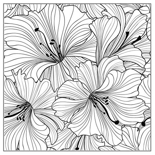 fivekim Clear Stamp Block-Flowers Background DIY Silicone Clear Stamp Seal Scrapbook Embossing Album Decor