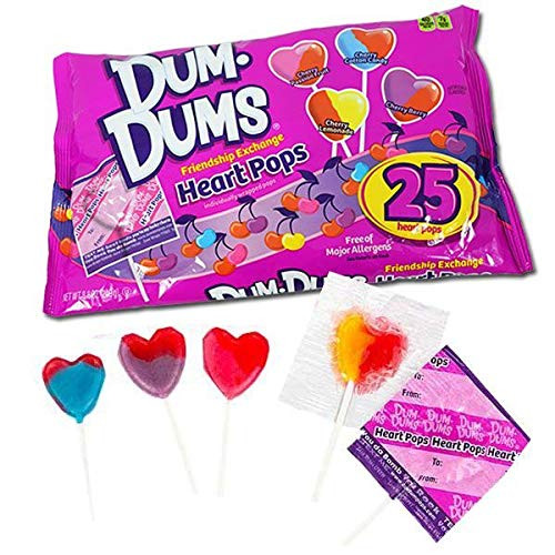 Dum-Dums Friendship Exchange Heart Pops - 25 ct Dum-Dums Friendship Exchange Heart Pops - 25 ct