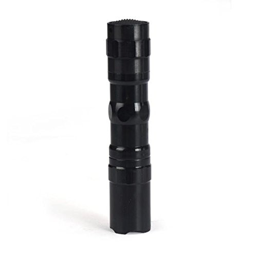 Hisoul Super Small Mini Flashlight  3W Super Bright LED Lamp  Focus Torch Light  for Camping  Travel  ? Black