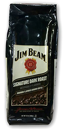 Jim Beam Bourbon Flavored Ground Coffee - 12 Ounce  Dark Roast