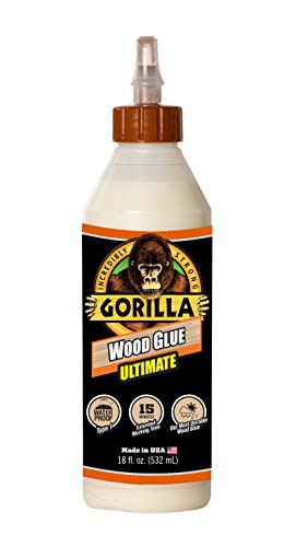 Gorilla 18 Ounce Ultimate Waterproof Wood Glue  1-Pack  Natural