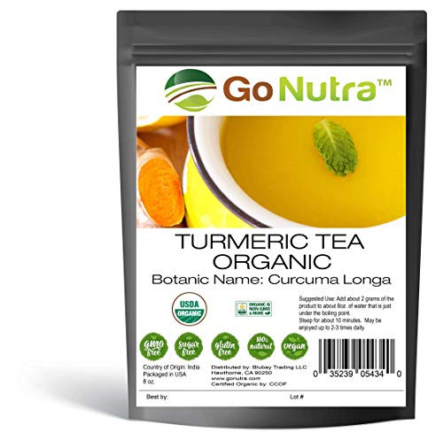 Organic Turmeric Tea Herbal Tea Ground Tumeric Curcumin