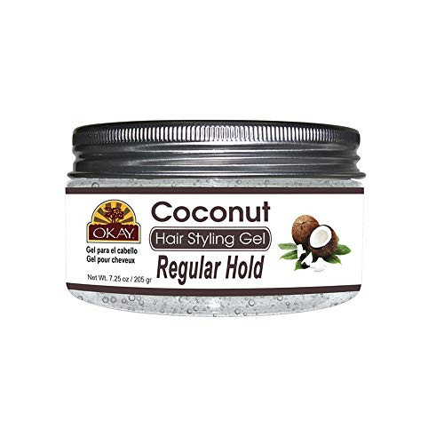 Okay coconut hair styling regular hold gel 7.25 fluid ounce  Silver  7.25 Fluid Ounce