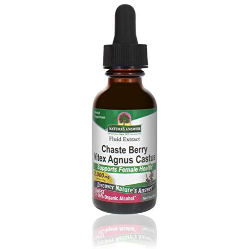 Nature s Answer Vitex Berry with Organic Alcohol 1-Fluid Ounce Support Female Hormonal Balance Mensural Support Menopause and Fertility Supplement Nature s Answer Vitex Berry with Organic Alcohol 1-Fluid Ounce Support Female Hormonal Balance Mensural Support Menopause and Fertility Supplement