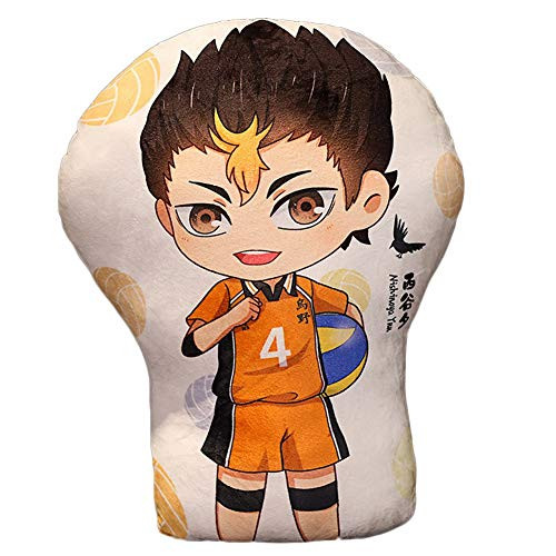 gerFogoo Haikyuu!! Pillow Oikawa Nishinoya Cotton Anime Stuffed Hugging Pillow Soft Toy HIgh Volleyball Home Decorative Pillow Cushion Multi-Style07