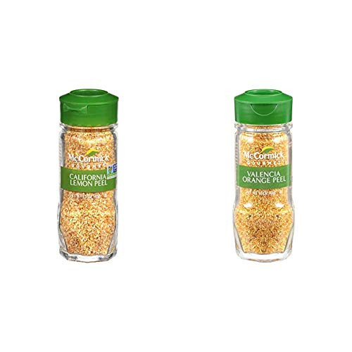 McCormick Gourmet Lemon Peel 1.5 oz with McCormick Gourmet Valencia Orange Peel 1.5 oz McCormick Gourmet Lemon Peel 1.5 oz with McCormick Gourmet Valencia Orange Peel 1.5 oz