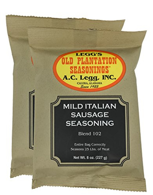 A.C. Legg s - Mild Italian Sausage Seasoning 2 Packs - 8 Ounce each A.C. Legg s - Mild Italian Sausage Seasoning 2 Packs - 8 Ounce each