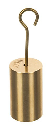 Double Hooked Weight Brass 100 Grams  0.22 Lbs.  Eisco Labs