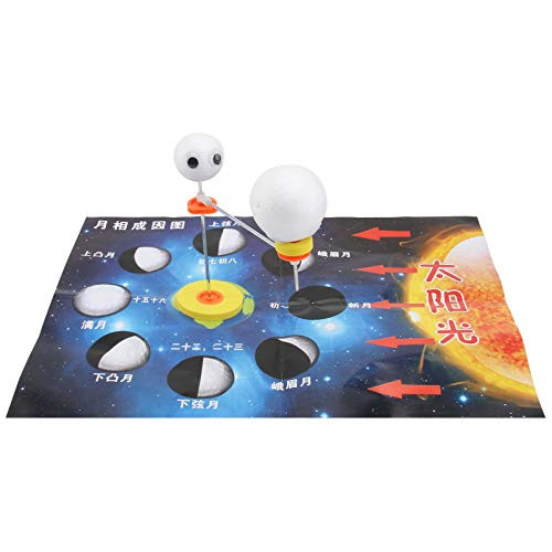 NUOBESTY 3 Sets Sun Earth Moon Orbital Model Kit Kids Solar System Model Astronomical Science Educational Kits for Kids Christmas DIY Craft Supplies