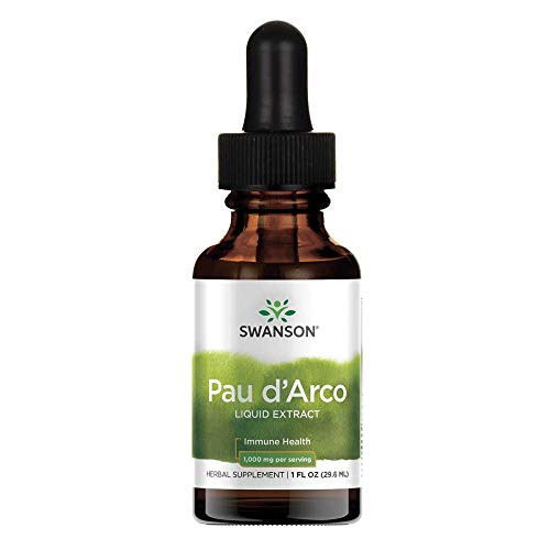 Swanson PAU D Arco Bark Liquid Extract  Alcohol and Sugar-Free  1 fl Ounce  29.6 ml  Liquid
