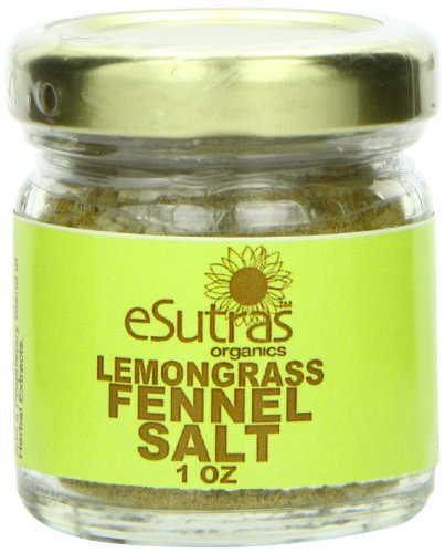 Esutras Organics Fennel Salt  Lemongrass  1 Ounce