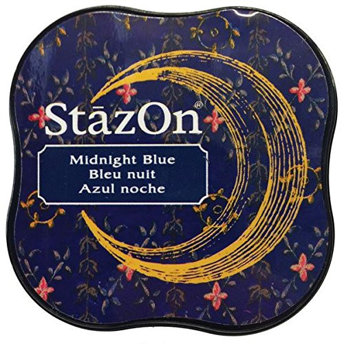 Tsukineko StazOn Midi Ink Pad, Midnight Blue