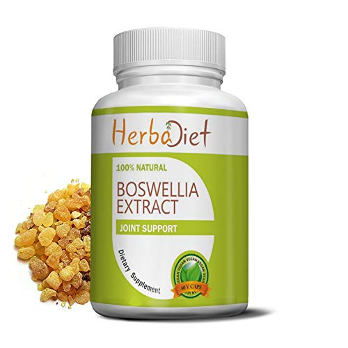 Boswellia Serrata Extract Capsules 75 percent Standardized Boswellic Acids High Strength 500mg Vegetarian Capsules Joint Knees Immune Muscle Health Support Inflammation Response Non-GMO 60 Capsules Boswellia Serrata Extract Capsules 75 percent Standardized Boswellic Acids High Strength 500mg Vegetarian Capsules Joint Knees Immune Muscle Health Support Inflammation Response Non-GMO 60 Capsules