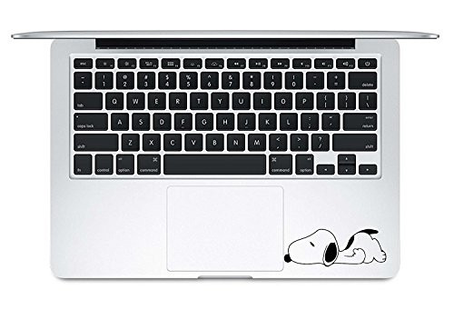 Lazy Snoopy Trackpad Keyboard Apple Macbook Laptop Vinyl Decal Sticker (For 13" Mac)