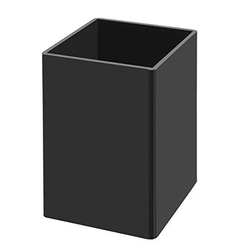 NIUBEE Acrylic Pen Holder  Black Desktop Pencil Cup Stationery Organizer for Office Desk Accessory
