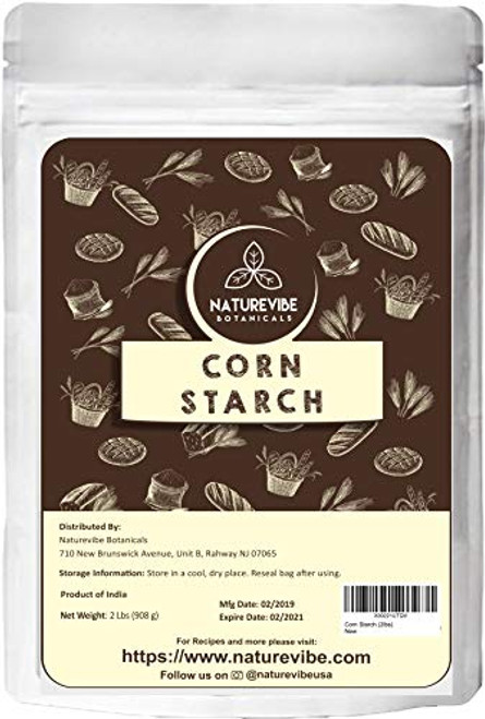 Naturevibe Botanicals Corn Starch 2lbs Gluten Free Thickeners for Gravy Sauces and Soup Packaging may vary Naturevibe Botanicals Corn Starch 2lbs Gluten Free Thickeners for Gravy Sauces and Soup Packaging may vary