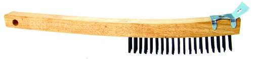 Bon 84-167 14-Inch Curved Handle Wire Brush with Scraper