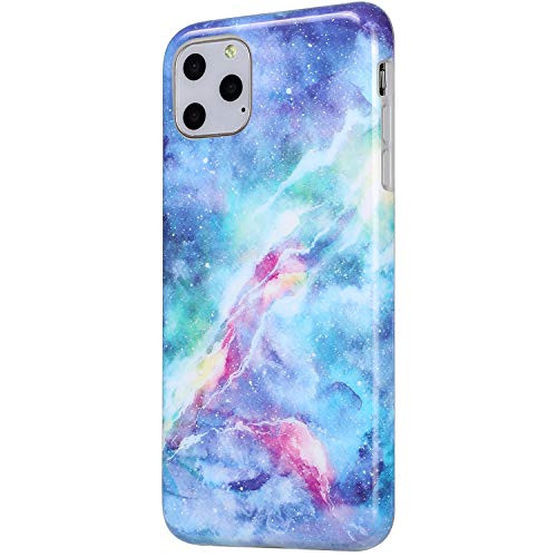Marble Case for iPhone 11 Pro Case Glitter Glossy Luxury Marble Design Slim Thin Soft Flexible TPU Shockproof Bumper Rubber Silicone Cover for iPhone 11 Pro Blue
