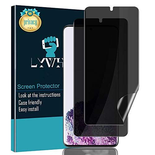 2 Pack  Galaxy S20 Plus Privacy Screen Protector  Anti-Spy Flexibel Film TPU Screen Protector for Samsung Galaxy S20 Plus  S20 plus 2020 6.7 Inch  Support Fingerprint ID   Case Friendly   Full Coverage  - Black