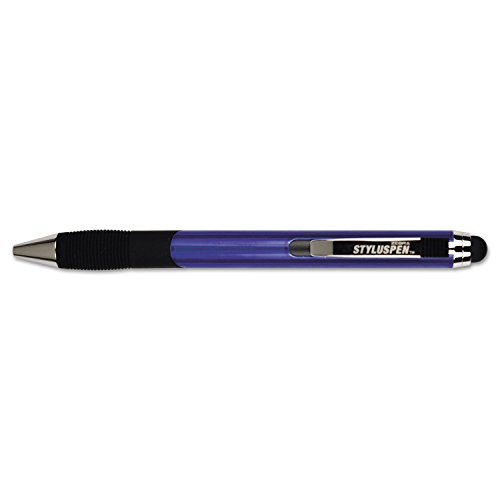 ZEBRA 33321 StylusPen Retractable Ballpoint Pen Stylus  Navy Blue
