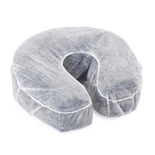 Fitted Disposable Massage Headrest Covers Face Rest Cradle Covers 50 count White