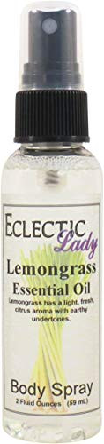 Lemongrass Essential Oil Body Spray  Double Strength   2 ounces