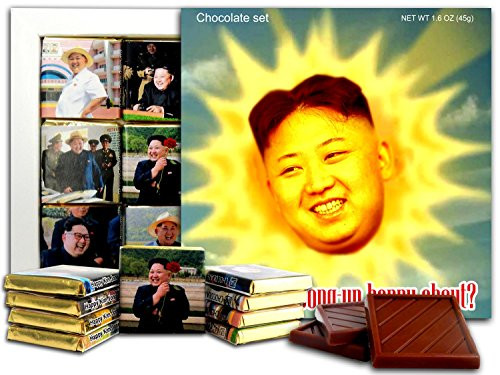 DA CHOCOLATE Candy Souvenir HAPPY KIM JONG-UN Chocolate Gift Set 5x5in 1 box  Sun