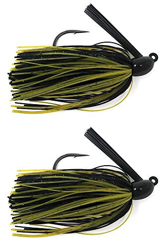 Reaction Tackle Swim Jigs 3 8 oz Green Pumpkin Black
