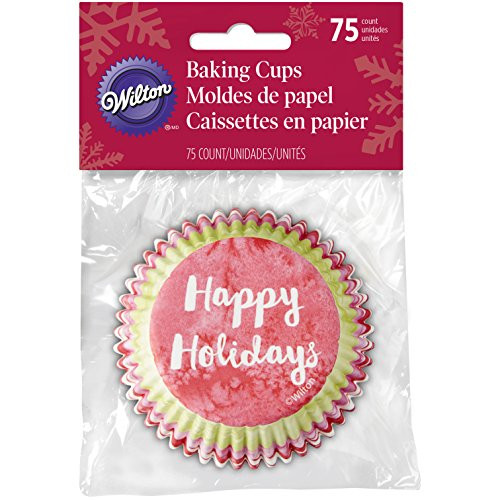 Wilton Happy Christmas Cupcake Cases  Paper Multicoloured  6.35 x 5.08 x 3.17 cm